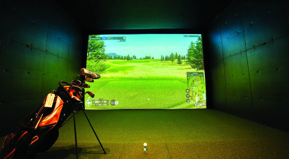 Golf simulator at The Tiara