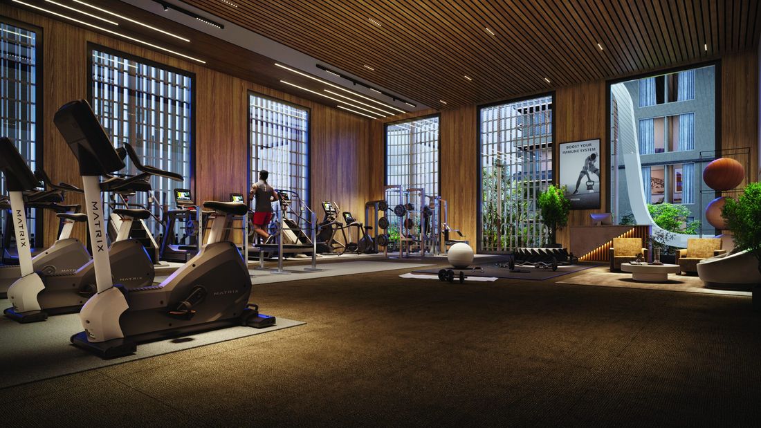 Fitness centre at The Tiara