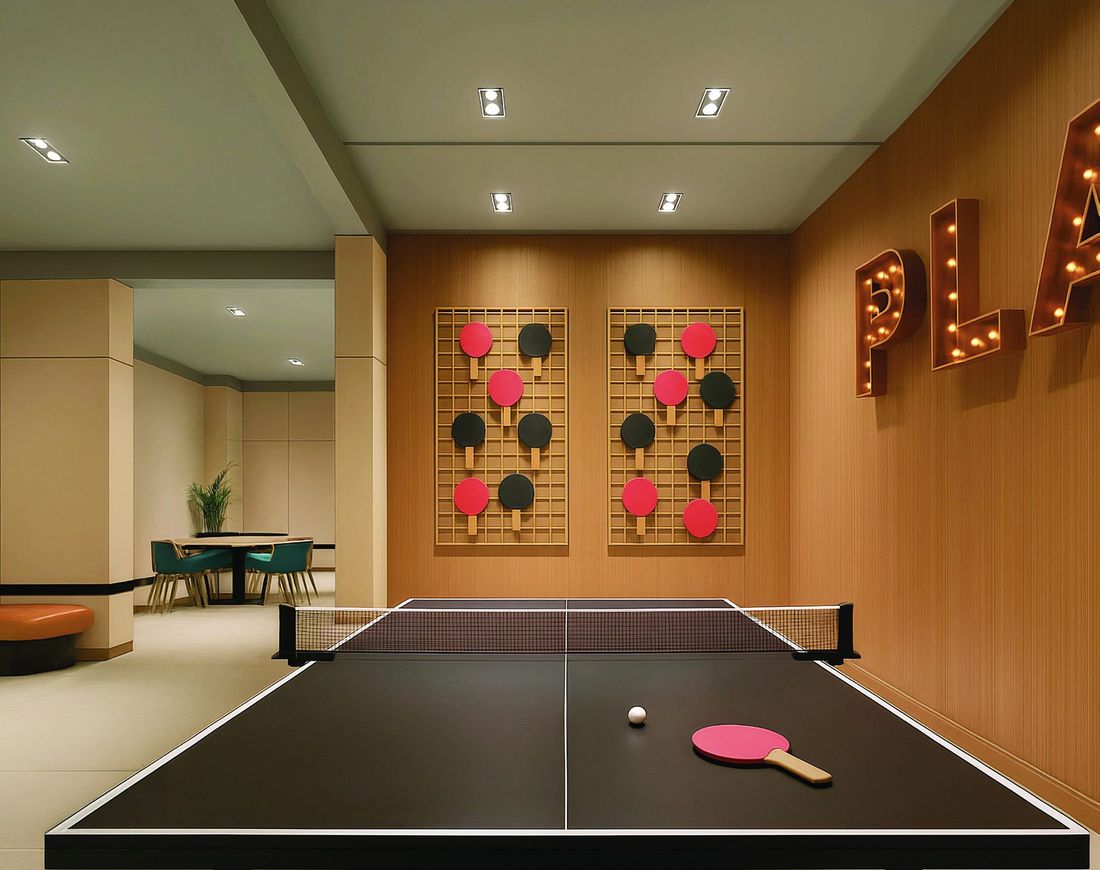 Indoor games room at The Tiara