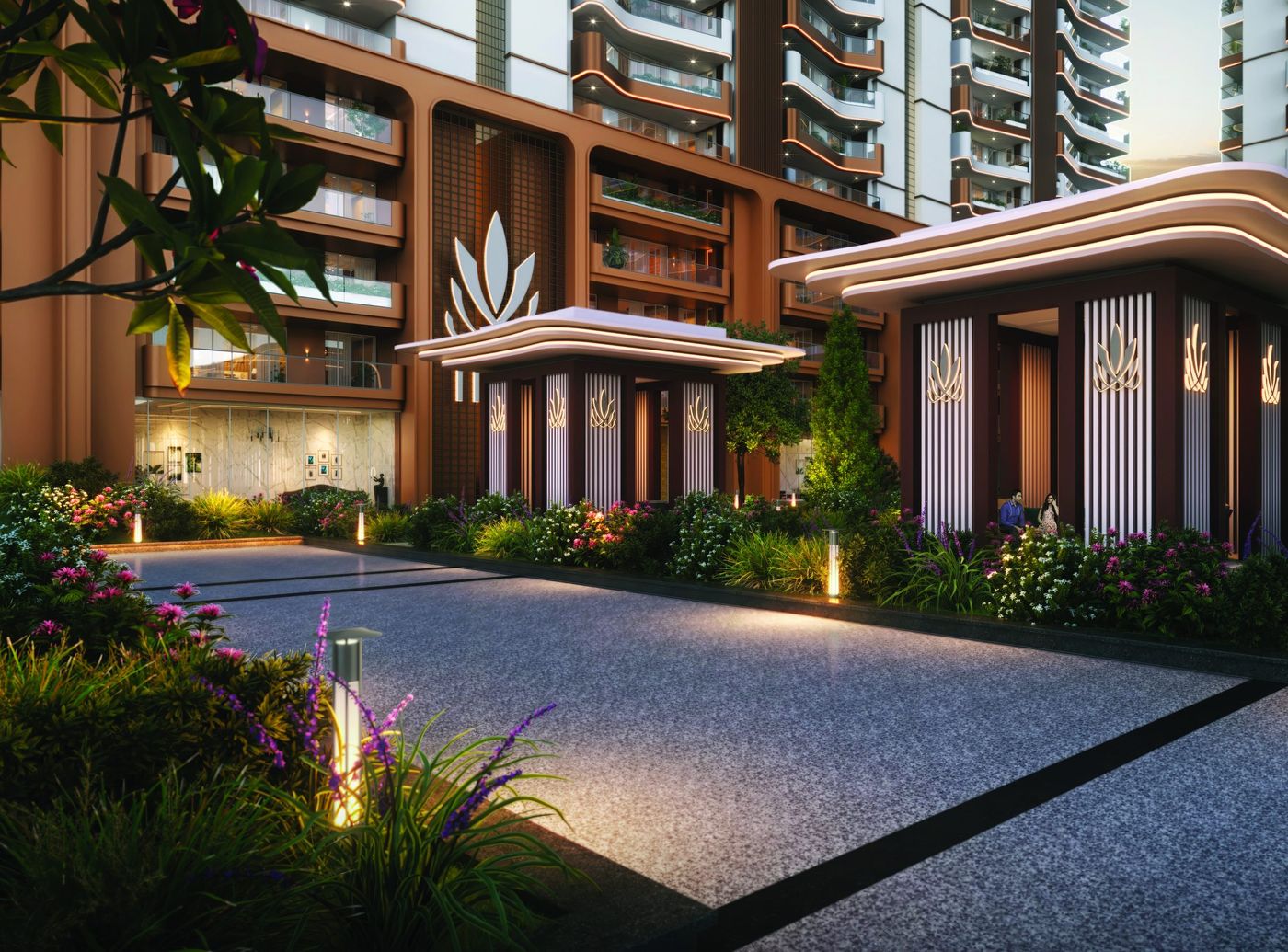 Tower entrance lobby at The Tiara