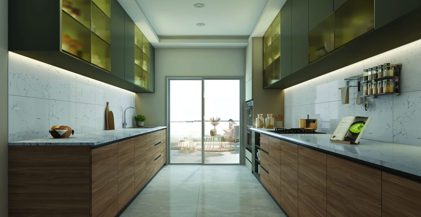 Modular kitchen at The Tiara