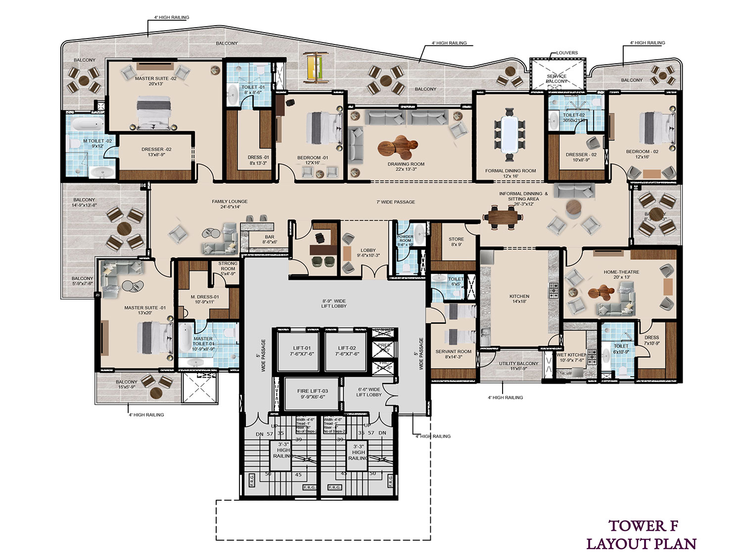 TOWER F Layout